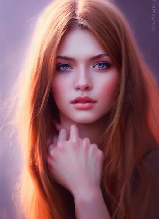 Image similar to photo of a gorgeous young woman in the style of stefan kostic, realistic, sharp focus, 8 k high definition, insanely detailed, intricate, elegant, art by stanley lau and artgerm