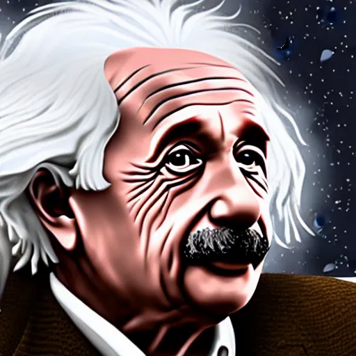 Image similar to Albert Einstein and red dead redemption 2 4k detailed super realistic