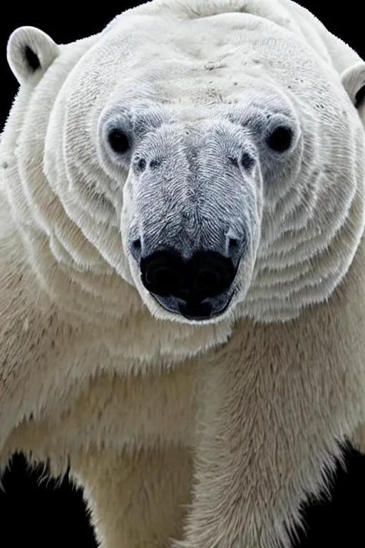 Image similar to portrait of a armored polar bear. hyper realistic, digital art, intricate, high detail.