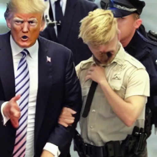 Image similar to donald trump arrested