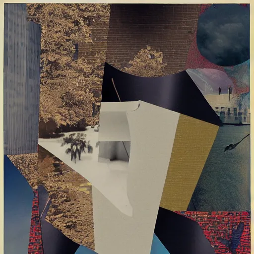 Image similar to abstract collage by john stezaker