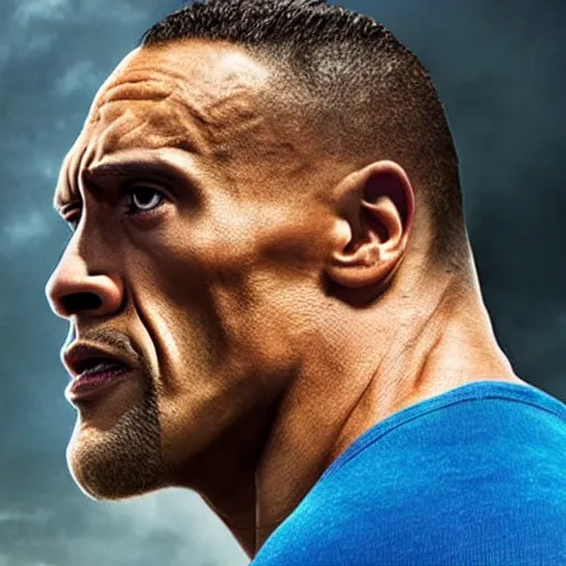 Image similar to The Rock plays the Incredible Hulk in new ultra hd movie, IMAX