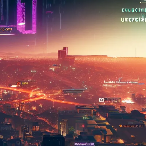 Image similar to christchurch city at night, cyberpunk 2 0 7 7, stars bright in the night sky,