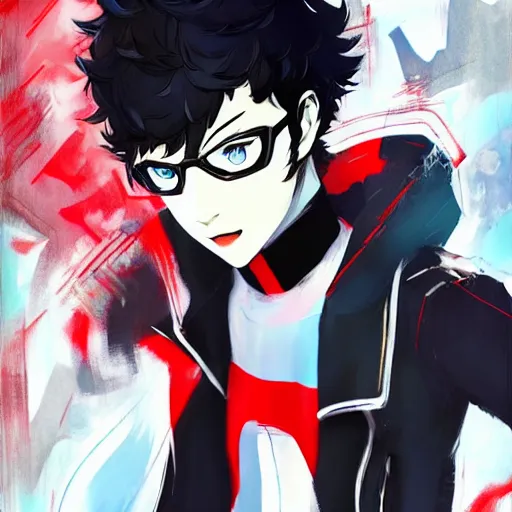 Prompt: a new persona 5 character game by Stanley artgem LAU , trending on artstation, artbook, stylish, persona 5 art style WLOP, Rossdraws, Gesture draw, James Jean, Andrei Riabovitchev, Marc Simonetti, and Sakimichan,