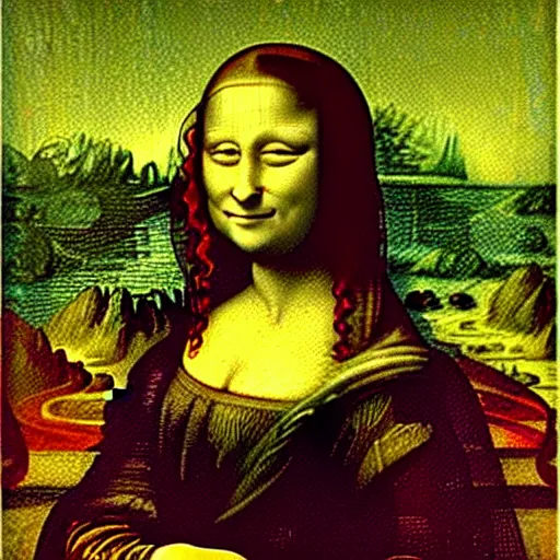 Image similar to Mona Lisa by Vincent Van Gogh