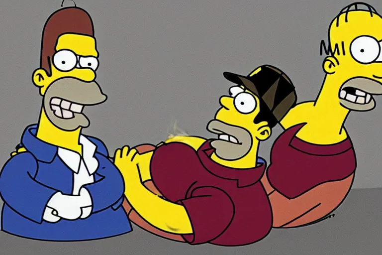 Prompt: homer simpson in the sopranos