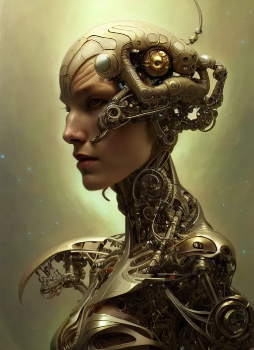 Image similar to organic cyborg, man, diffuse lighting, fantasy, intricate, elegant, highly detailed, lifelike, photorealistic, digital painting, artstation, illustration, concept art, smooth, sharp focus, art by John Collier and Albert Aublet and Krenz Cushart and Artem Demura and Alphonse Mucha