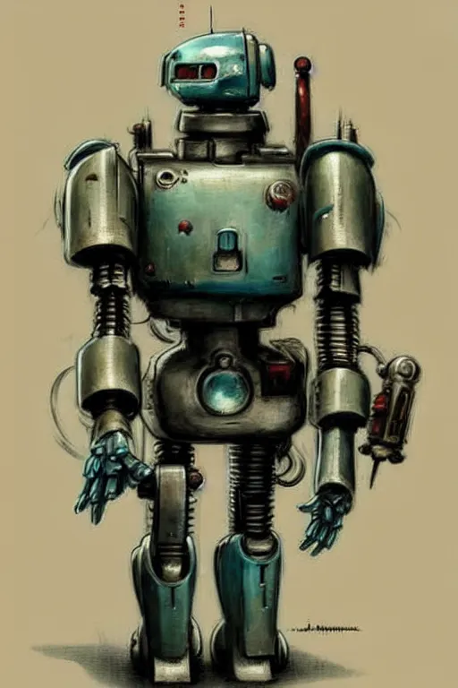 Image similar to ( ( ( ( ( warhammer 4 0 k, 1 9 5 0 s retro future robot android maid. muted colors. ) ) ) ) ) by jean - baptiste monge!!!!!!!!!!!!!!!!!!!!!!!!!!!!!!