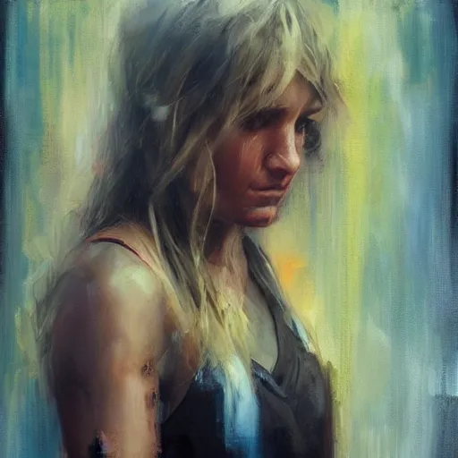 Image similar to jamie lynn spears and morphed together, hybrid, jeremy mann painting