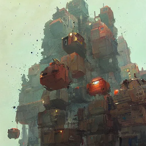 Image similar to floating city by ian mcque