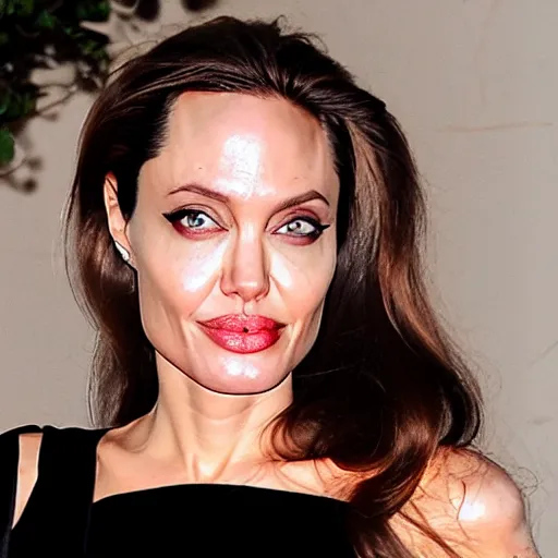 Image similar to angelina jolie as an orange