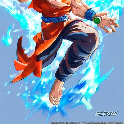 Prompt: clear transparent son goku in maki sushi costume art by stanley artgerm lau, wlop, rossdraws, james jean, andrei riabovitchev, marc simonetti, yoshitaka amano, artstation, cgsociety