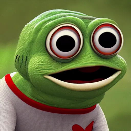 Image similar to happy pepe talking to each other