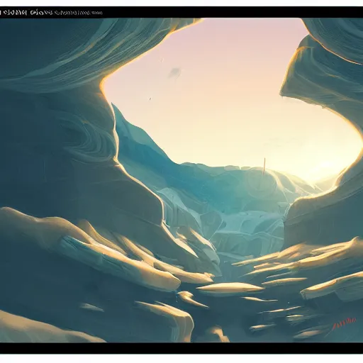 Image similar to view of the sky from a slot canyon, digital art, award winning illustration, smooth, sharp lines, concept art, trending on artstation