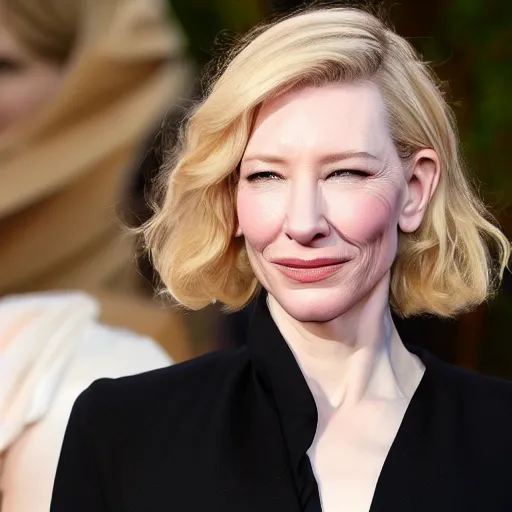 Image similar to an extremely high quality hd xray photo of cate blanchett, clear shapes, 8k, realistic shading, ultra realistic, super realistic