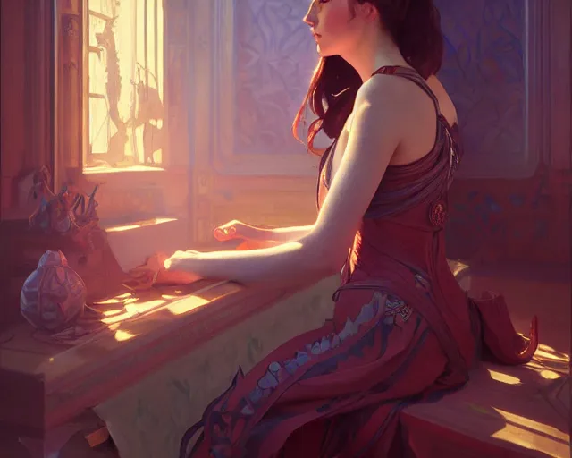 Image similar to photography of henri matisse, deep focus, d & d, fantasy, intricate, elegant, highly detailed, digital painting, artstation, concept art, matte, sharp focus, illustration, hearthstone, art by artgerm and greg rutkowski and alphonse mucha