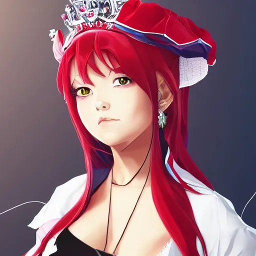 Image similar to portrait of queen victoria - rap artist, anime fantasy illustration by tomoyuki yamasaki, kyoto studio, madhouse, ufotable, square enix, cinematic lighting, trending on artstation