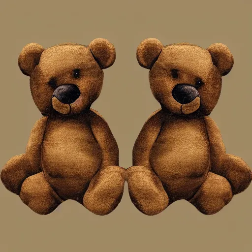 Image similar to two headed teddy bear, logo