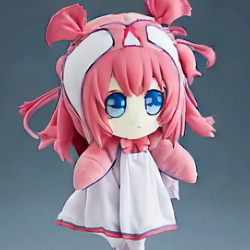 Image similar to fumo plush of a cute goosegirl, anime girl