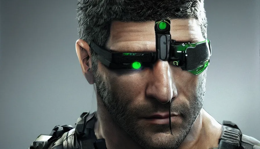 Image similar to jon bernthal is sam fisher from splinter cell, hyperdetailed, artstation, cgsociety, 8 k