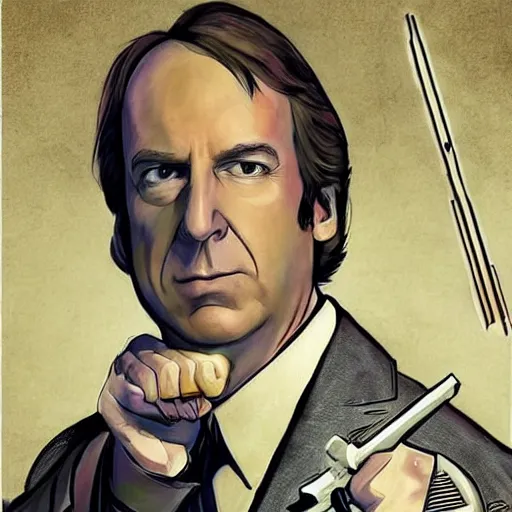 Image similar to saul goodman as a jedi knight