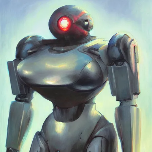 Image similar to combat mecha by fiona staples, fernando botero