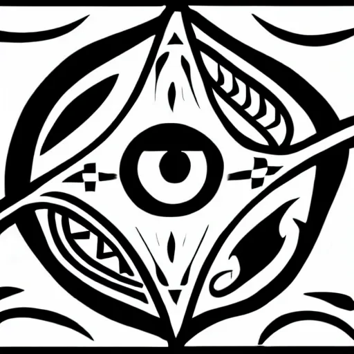 Prompt: tattoo sketch of a single eye cat, hugging the sun, a draft, maori ornament, polinesian style, minimalism, line art, vector