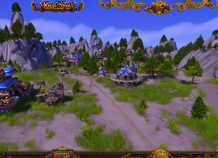 Image similar to 4 k 6 0 fps in - game world of warcraft 2 gameplay showcase, highly detailed