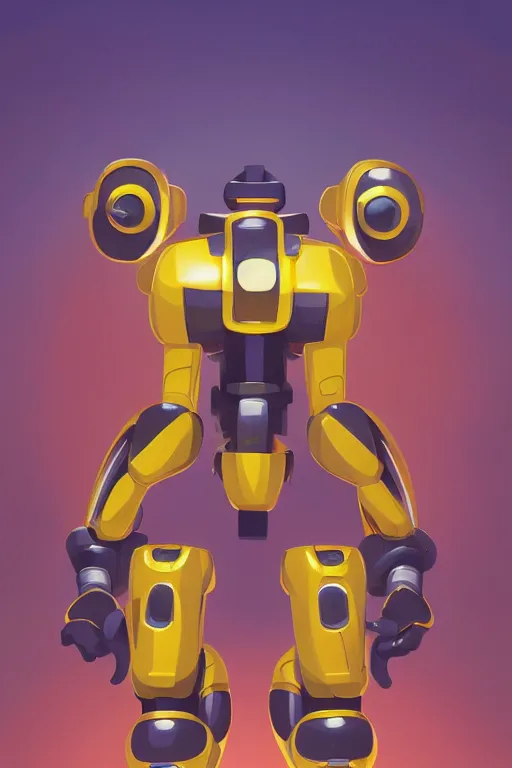 Image similar to metabots medabots medarotto medarot robot minimalist comics, behance hd by jesper ejsing, by rhads, makoto shinkai and lois van baarle, ilya kuvshinov, rossdraws global illumination ray tracing hdr radiating a glowing aura