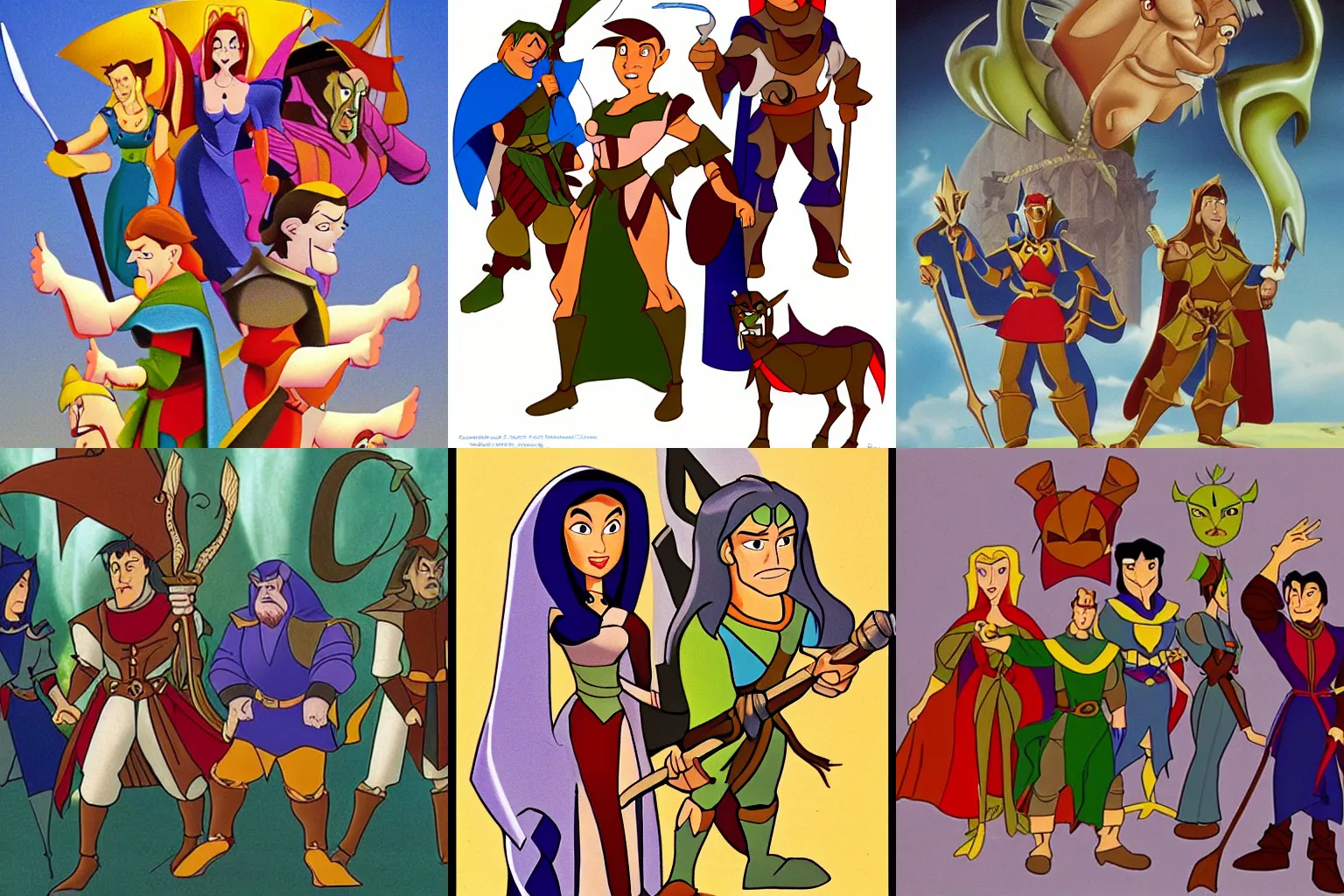 Prompt: characters from the movie Quest for Camelot (1998), directed by Frederik Du Chau