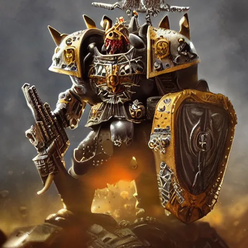 Prompt: king of the hill series characters in warhammer 4 0 k games workshop, fog, insane details, intricate, elite, ornate, elegant trend, highly detailed and intricate, sharp focus, photography, unreal engine, trending on artstation, photorealistic, octane, hyper detailed, trending on deviantart,