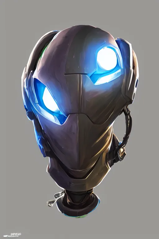 Image similar to epic mask helmet robot ninja portrait stylized as fornite style game design fanart by concept artist gervasio canda, behance hd by jesper ejsing, by rhads, makoto shinkai and lois van baarle, ilya kuvshinov, rossdraws global illumination radiating a glowing aura global illumination ray tracing hdr render in unreal engine 5