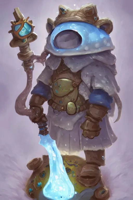Prompt: cute anthropomorphic slime jelly knight wearing a cape, tiny, small, miniature bear, baby animal, short, pale blue armor, cute and adorable, pretty, beautiful, DnD character art portrait, matte fantasy painting, DeviantArt Artstation, by Jason Felix by Steve Argyle by Tyler Jacobson by Peter Mohrbacher, cinematic lighting