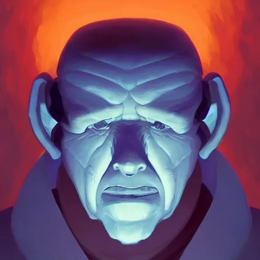 Image similar to face icon stylized minimalist the thing from another world 1 9 5 1, loftis, cory behance hd by jesper ejsing, by rhads, makoto shinkai and lois van baarle, ilya kuvshinov, rossdraws global illumination