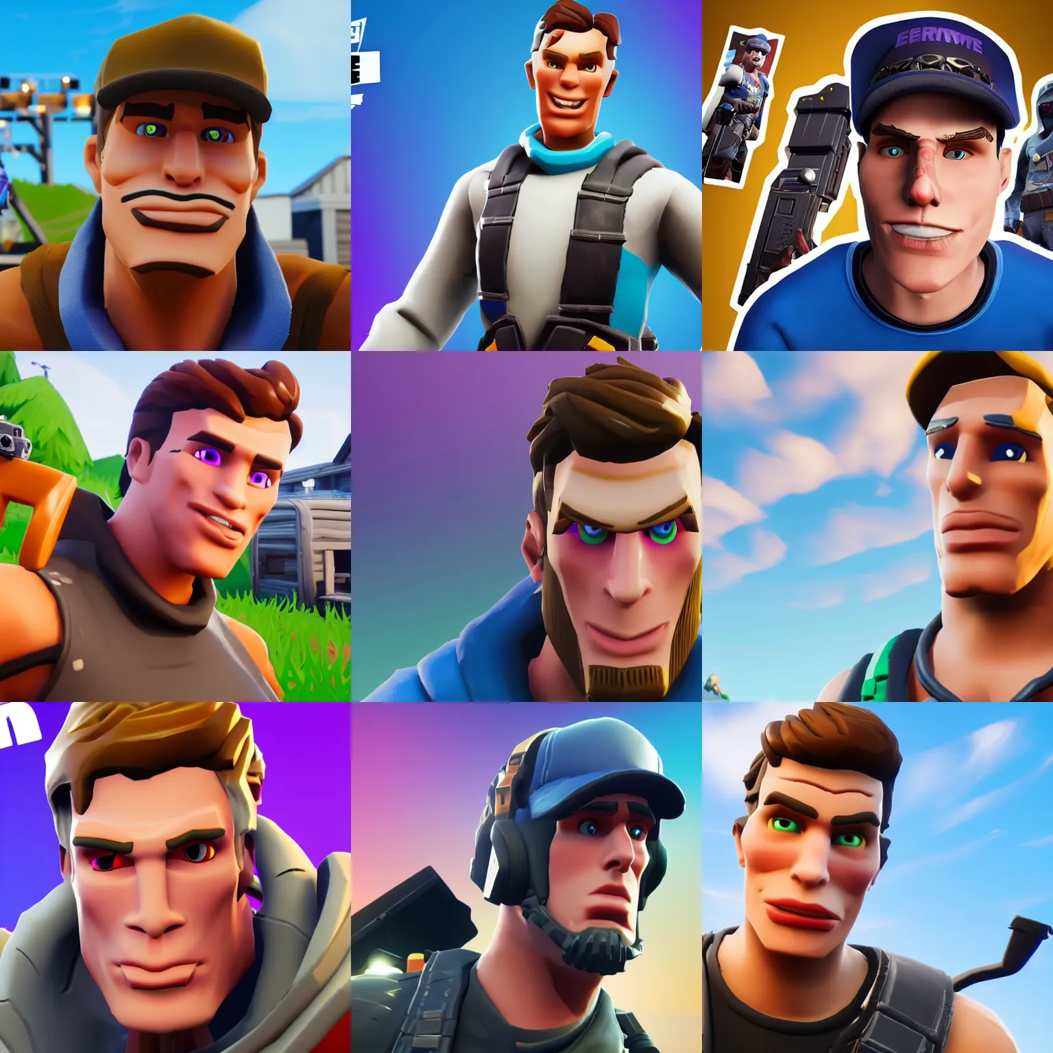 Prompt: close up screenshot of jerma985 in fortnite, gaming, detailed, 4k