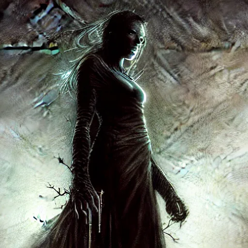 Image similar to stephen king's dark tower, darkwave, darksynth, character portrait, sharp, digital matte painting, art by luis royo, greg rutkowski, wlop, dramatic lighting, trending on artstation