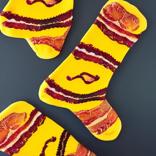 Image similar to bacon cheese socks