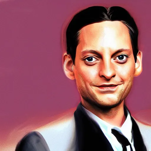 Prompt: detail symmetry photorealistic render Tobey Maguire