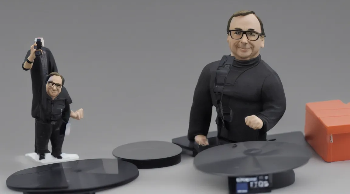 Image similar to vinil scale figure of Linus Torvalds, photo product