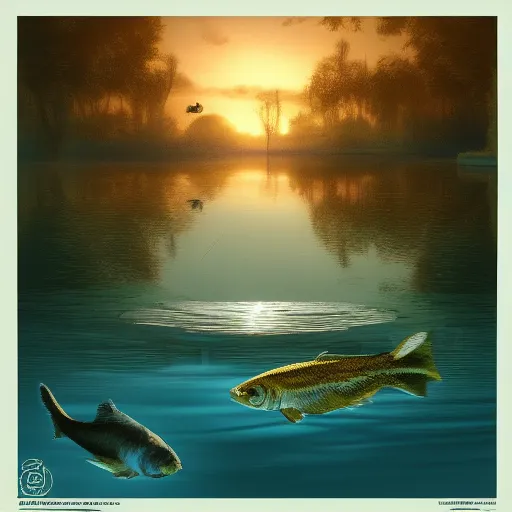 Prompt: cat at a lake staring at fish in clear water at night, hyperdetailed, artstation, cgsociety, 8k