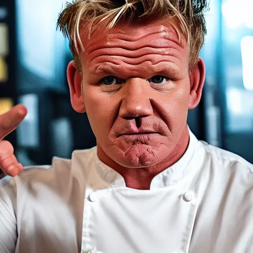Prompt: gordon ramsay absolutely furious at a mcdonald's