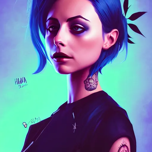 Image similar to a portrait of a beautiful willa holland as a punk, art by lois van baarle and loish and ross tran and rossdraws and sam yang and samdoesarts and artgerm, digital art, highly detailed, intricate, sharp focus, trending on artstation hq, deviantart, unreal engine 5, 4 k uhd image