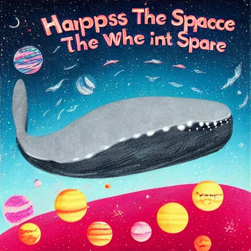 Image similar to happiness in the belly of the space whale