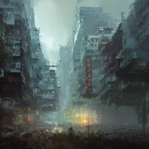 Image similar to Concept art, Hong Kong, 8k, james gurney, greg rutkowski, john howe, artstation