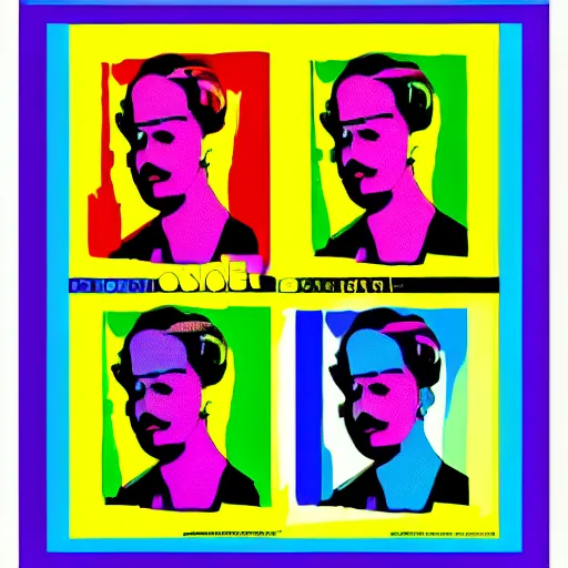 Prompt: rainbow vice president. pop art