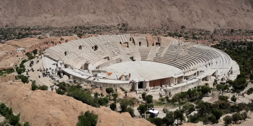 Prompt: coliseum chuquicamata