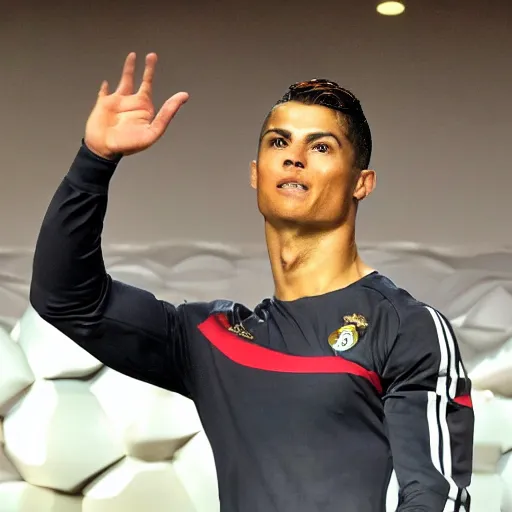 Image similar to carlos cabello rey as cristiano ronaldo