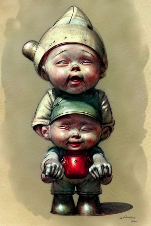 Prompt: ( ( ( ( ( 1 9 5 0 s robot knome baby. muted colors. ) ) ) ) ) by jean - baptiste monge!!!!!!!!!!!!!!!!!!!!!!!!!!!!!!