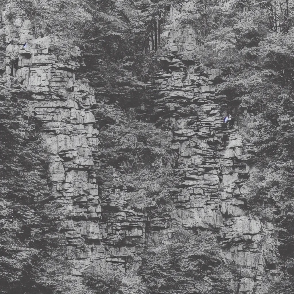 Image similar to the strider at mohonk ridge, minimalistic album cover, digital, no text, no watermarks, graphic design patterns