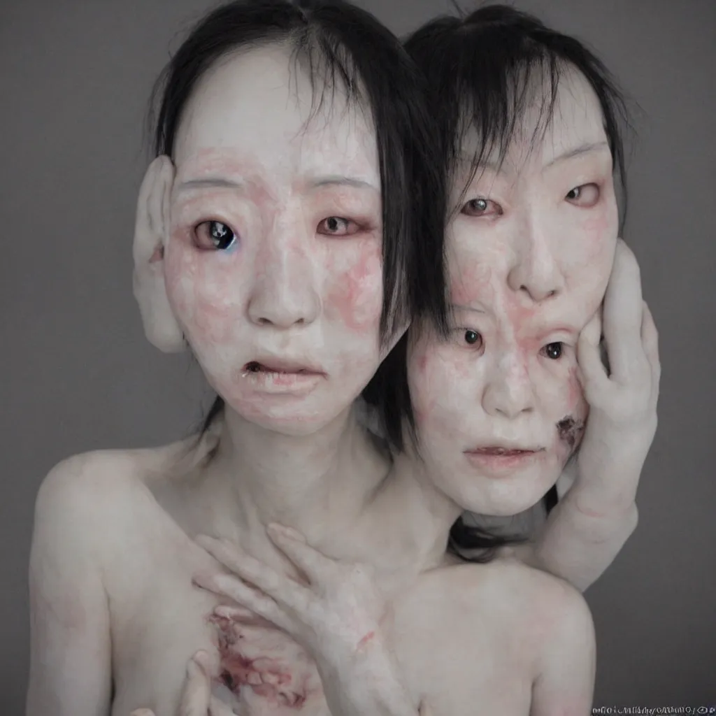 Image similar to pale japanese undead woman